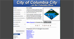 Desktop Screenshot of columbia-city.org